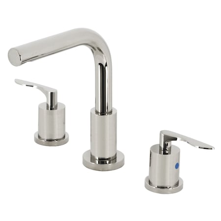 Kingston Brass FSC8959SVL Widespread Bathroom Faucet with Brass Pop-Up, Polished Nickel FSC8959SVL